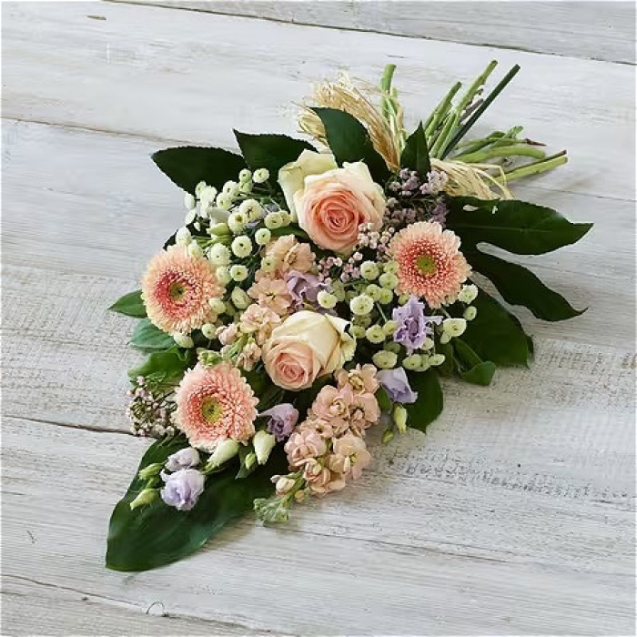 All Funeral Flowers | Funeral & Sympathy  | Sprays And Sheaves | Pretty pastel sheaf