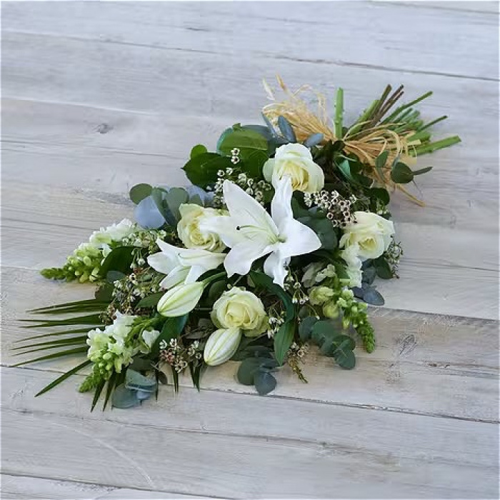 All Funeral Flowers | Funeral & Sympathy  | Sprays And Sheaves | Pure white sheaf