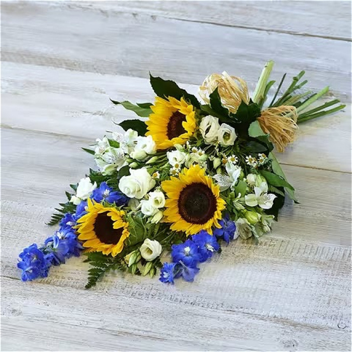All Funeral Flowers | Funeral & Sympathy  | Sprays And Sheaves | Sunflower Medley Sheaf