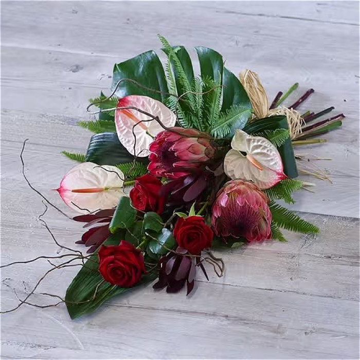 All Funeral Flowers | Funeral & Sympathy  | Sprays And Sheaves | Tropical Sheaf