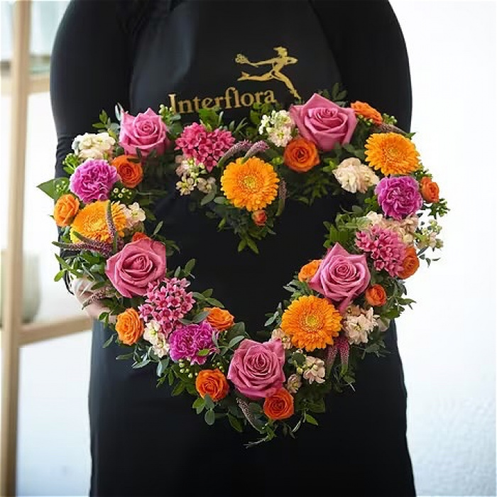 All Funeral Flowers | Funeral & Sympathy  | Wreaths | Bold bright heart