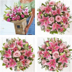 Bouquets | Special Offers | Pretty pink Rose And Lily Bouquet