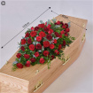 All Funeral Flowers | Casket Sprays | Red rose and carnation casket spray