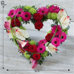 All Funeral Flowers | Hearts And Cushions | Contemporary Heart