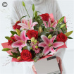 Romantic Flowers | Valentine's Day | Luxury Rose & Lily Bouquet