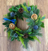 Christmas | Funeral Tribute Flowers  | Festive Tribute Wreath