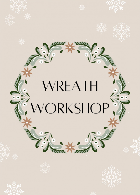 Christmas Workshops  2024 | Wreath Workshop Wednesday 4th December 2024 6.30pm-9pm