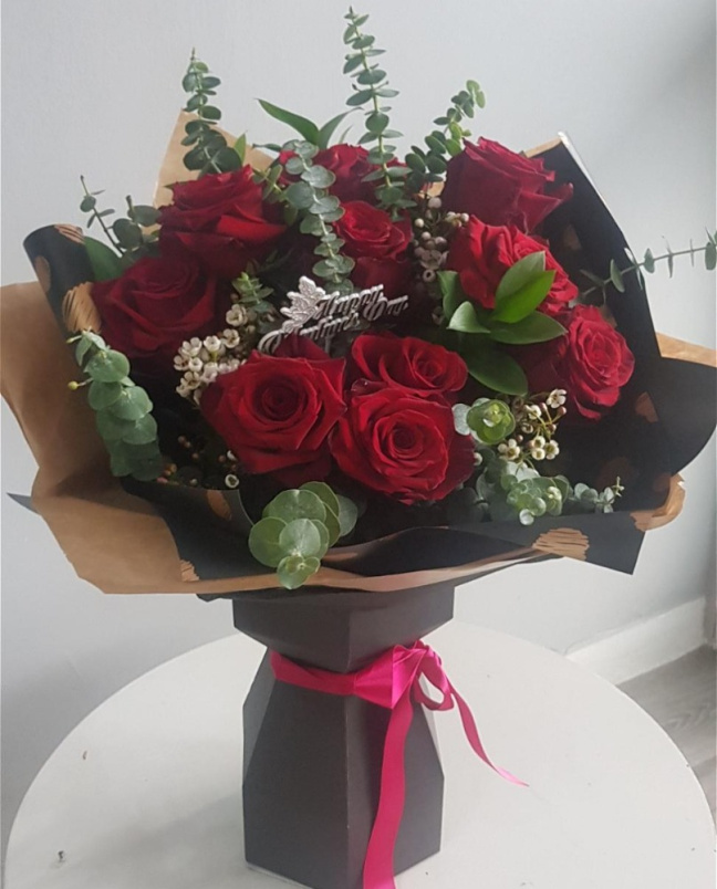 Gift flowers | Deluxe bouquet | Bouquet red roses
