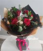 Valentines flowers  | Six luxury red rose.