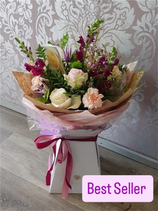Gift flowers | Birthday | Bouquet - Burgandy and Blush
