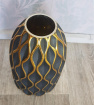 Home&Fragrance | Decorative black and gold glass vase