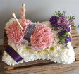 Funeral flowers  | Shaped tributes | Specialist designs | Knitted in our hearts forever
