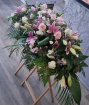 coffin spray | Pink lily coffin spray