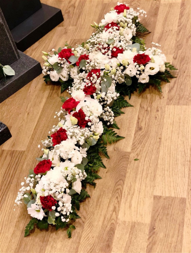 Funeral Flowers  | Religious Cross