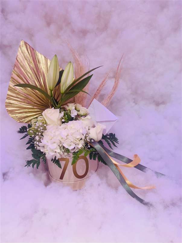 Birthday Age Flowers | Age Hat Box