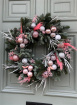 Fresh Christmas Wreaths  | Rustic Pink Wreath