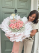 Rose Bouquets  | Pink Rose & Gyp Princess Bouquet
