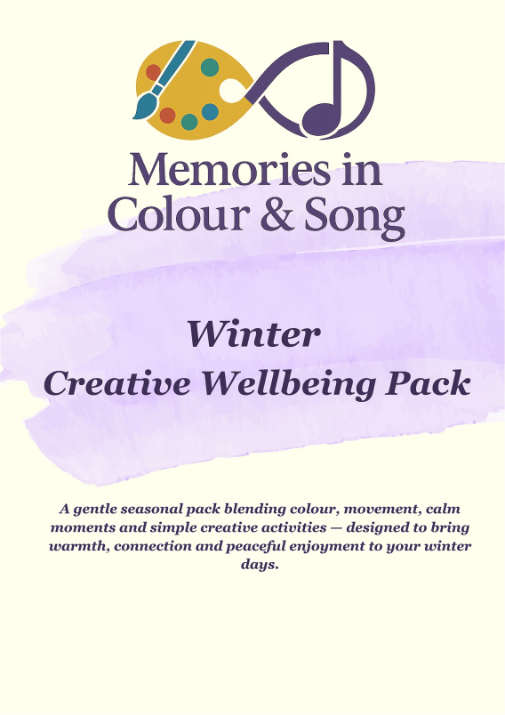 Activity Packs | Shop Memories in Colour and Song | Winter Creative Wellbeing Pack -22 page Printable PDF