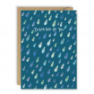 Cards | New to The Woodland Florist | Thinking of you card - raindrops