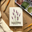 Cards | New to The Woodland Florist | Lavender Happy Birthdat card