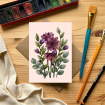 Cards | New to The Woodland Florist | Dahlia card