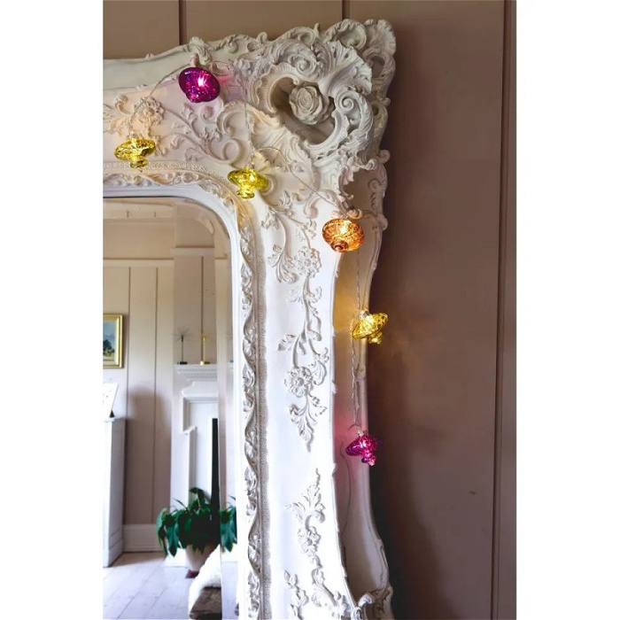 New to The Woodland Florist | Solar, battery and mains decorative lights | Kasbah Glass Lantern String lights -Lightstyle London