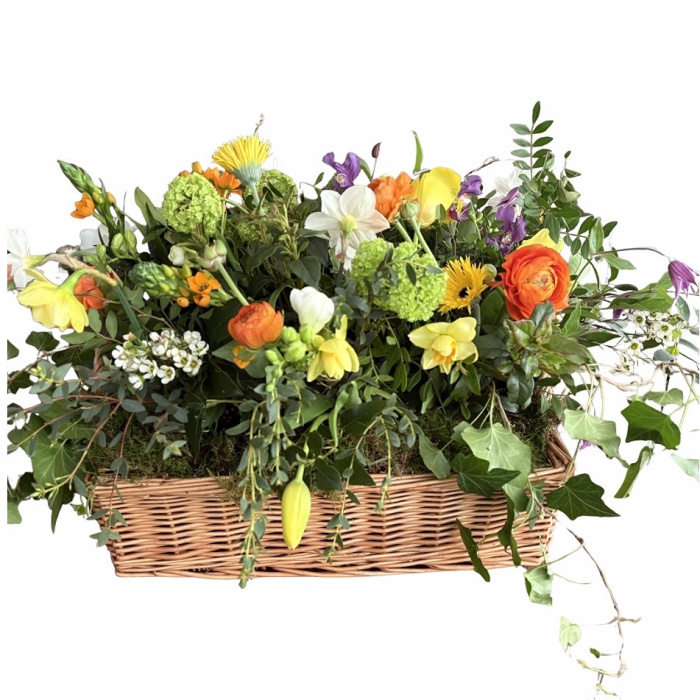 Funeral & sympathy designs | Sharable Basket of Flowers