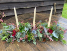 Christmas Fresh Flowers, Wreaths and Arrangements | 'Good King Wenceslas' Table Arrangement