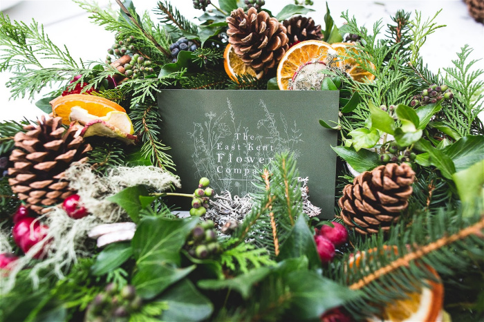 Christmas Wreath Making Workshops in Kent 2025 | Wreath Making: The Five Bells Inn Brabourne 2nd December (Evening)