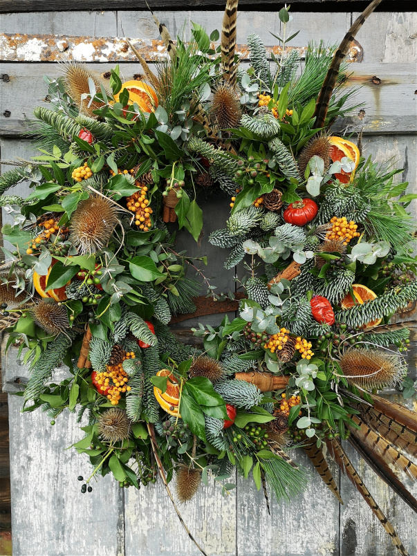Christmas Wreath Making Workshops in Kent 2025 | Wreath Making: The Woolpack, Warehorne 3rd December (Evening)
