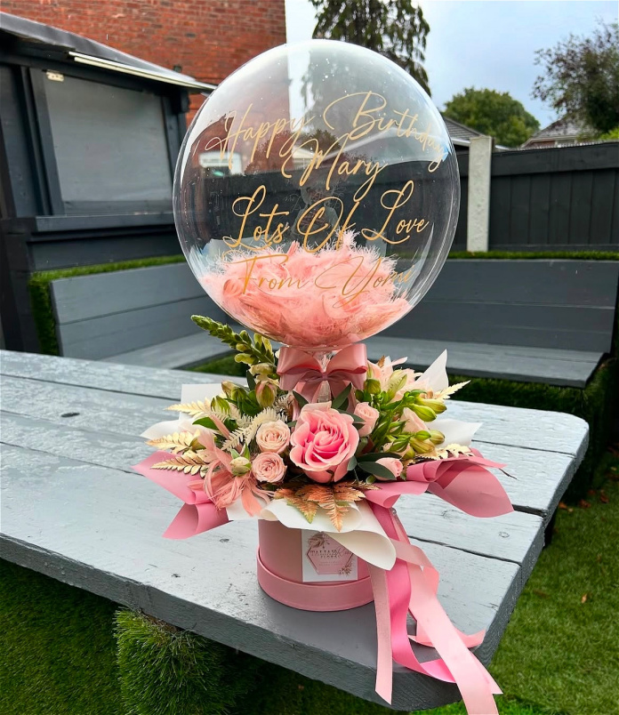 Hot Air Balloon Arrangement | Subtle Pink Hot Air
