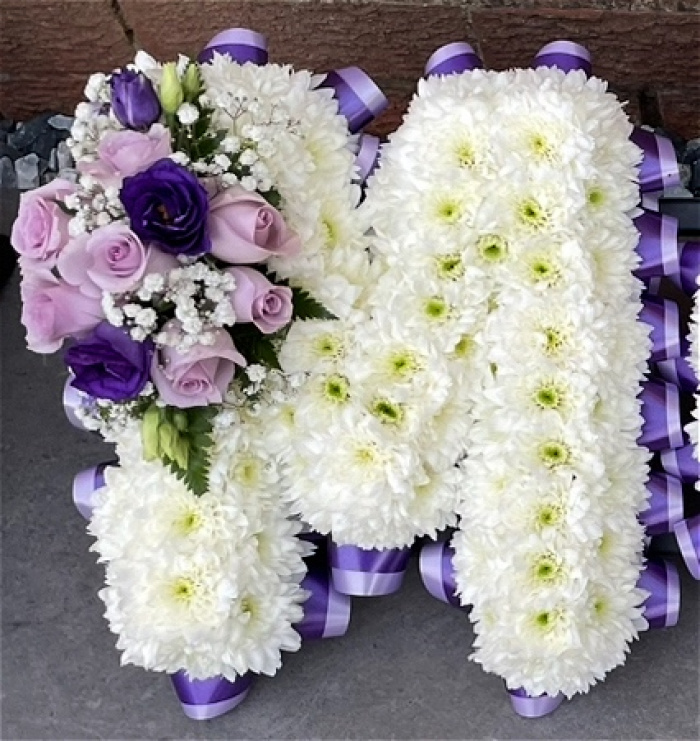 All Funeral Tributes | Letters / Numbers | Massed letters - Luxury