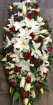 All Funeral Tributes | Casket sprays | Rose and Lily Casket Spray