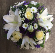 All Funeral Tributes | Posies / Wreaths | Lily and rose posy