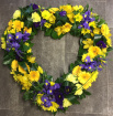 All Funeral Tributes | Hearts / Crosses | Clustered Open Heart