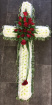 All Funeral Tributes | Hearts / Crosses | Massed  Rose Cross