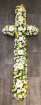 All Funeral Tributes | Hearts / Crosses | Freesia & Rose Loose cross