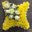 All Funeral Tributes | Cushions / Pillows | Yellow Massed cushion