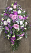 All Funeral Tributes | Casket sprays | Purple Mixed Spray