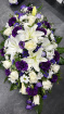 All Funeral Tributes | Casket sprays | Purple Mixed Spray