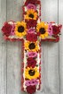 All Funeral Tributes | Hearts / Crosses | Sunflower Massed Cross