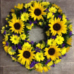 All Funeral Tributes | Posies / Wreaths | Sunflower Wreath