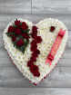 All Funeral Tributes | Hearts / Crosses | Broken Heart