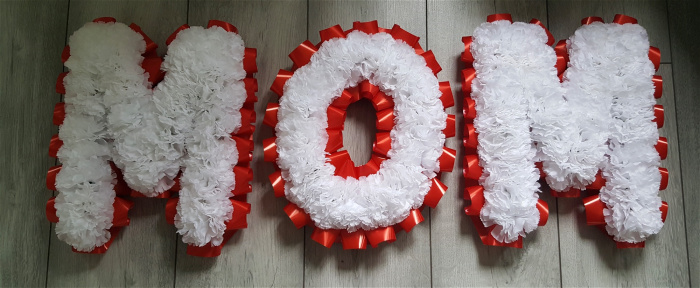 All Funeral Tributes | Artificial Funeral Tributes / Memorials  | Letters / Numbers | Artificial letters