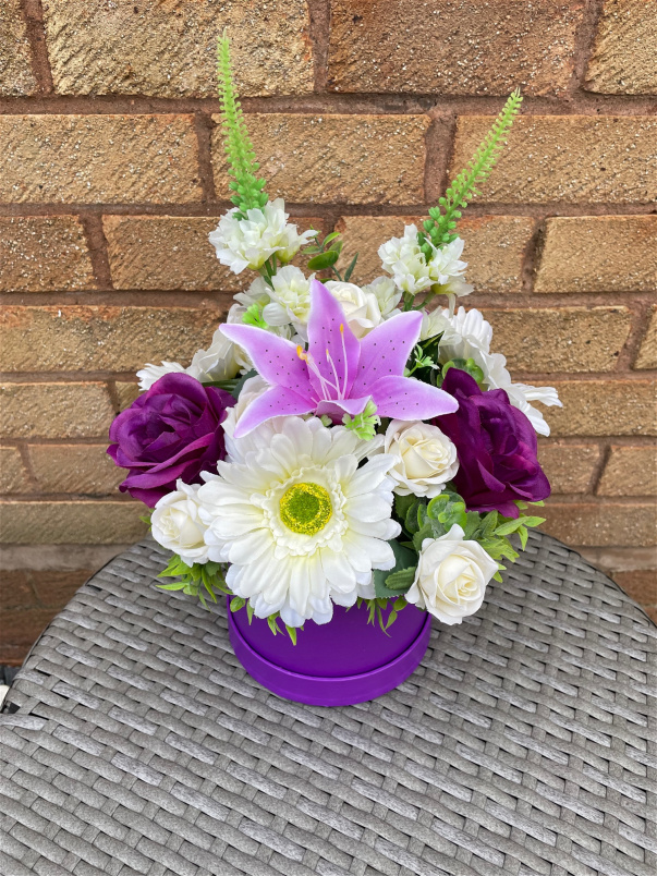 Gift Flowers  | Mother's Day | Hat box 4 - Silks