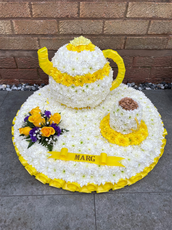 All Funeral Tributes | Specialist Tributes | Teapot, cup and saucer