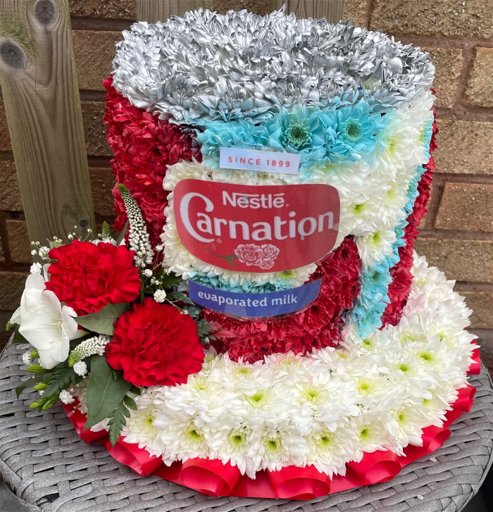 All Funeral Tributes | Specialist Tributes | Carnation milk