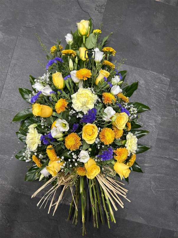 All Funeral Tributes | Sheaves / Roses | Florist choice oasis spray