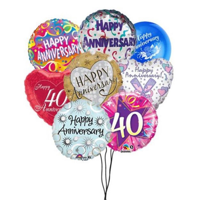 Balloons | Upsell gifts | Anniversary Balloon Bouquets