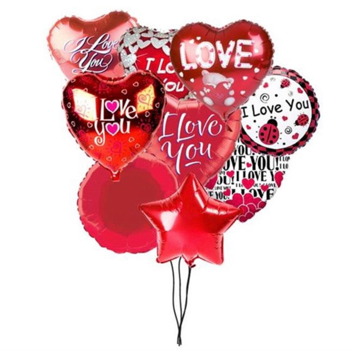 Balloons | Upsell gifts | I Love You balloon Bouquets